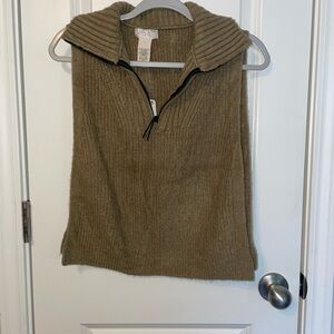 Cozy Taupe Sweater Vest